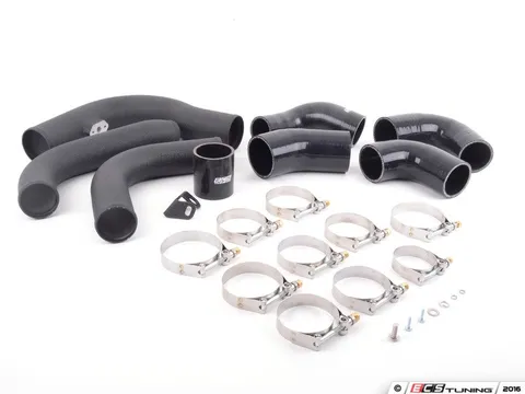 ECS High Flow Intercooler Charge Pipe Kit - Wrinkle Black