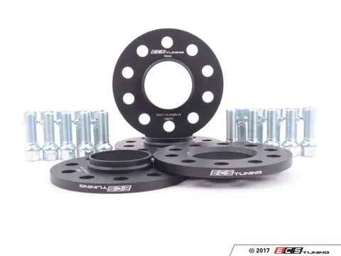 ECS 19" Wheel Spacer Flush Fit Kit - Polished Bolts