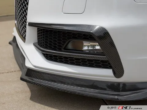 ECS Carbon Fiber Fog Light Grille Overlay Set - Audi B8.5 A4/S4