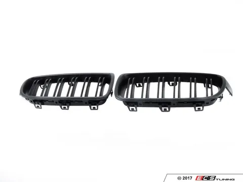 ECS Dual Slats Blackout Grille Set - Matte Black
